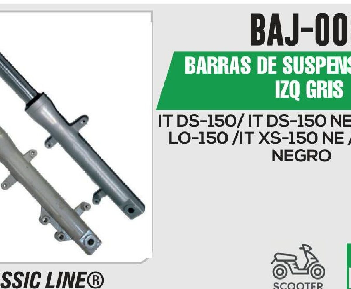 BARRAS DE SUSPENSION DER / IZQ GRIS
