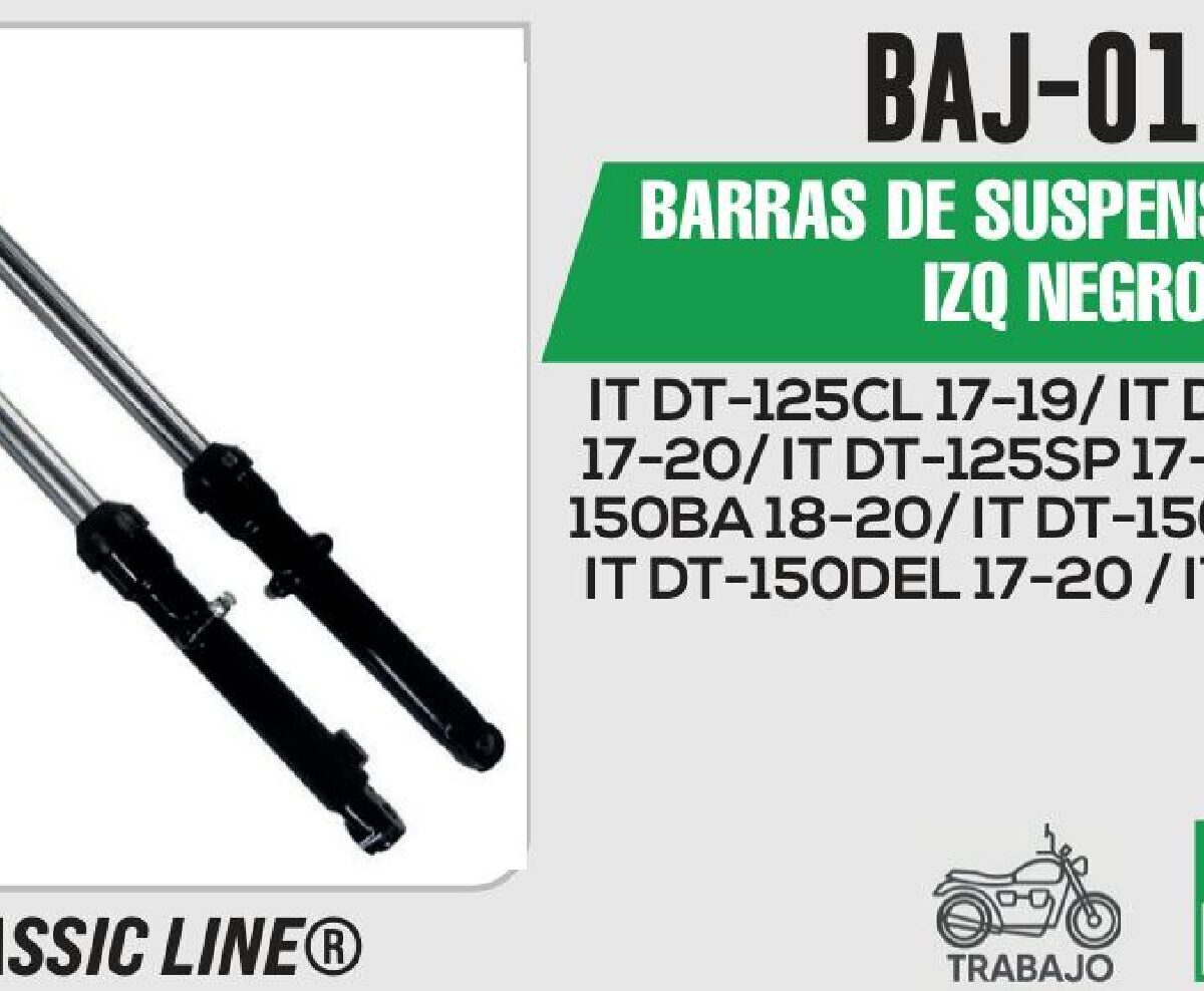 BARRAS DE SUSPENSIÓN DER / IZQ NEGRO
