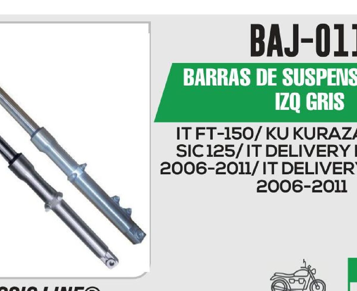 BARRAS DE SUSPENSION DER / IZQ GRIS