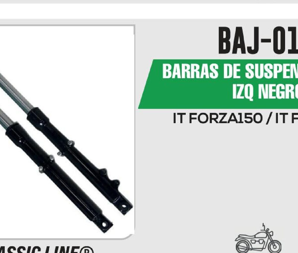 BARRAS DE SUSPENSIÓN DER / IZQ NEGRO