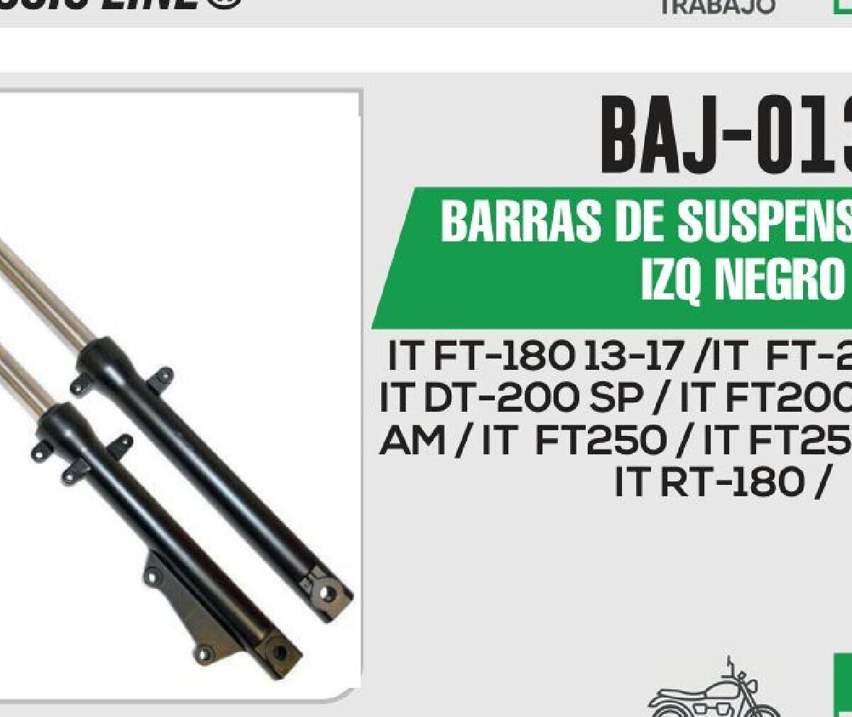 BARRAS DE SUSPENSIÓN DER / IZQ NEGRO