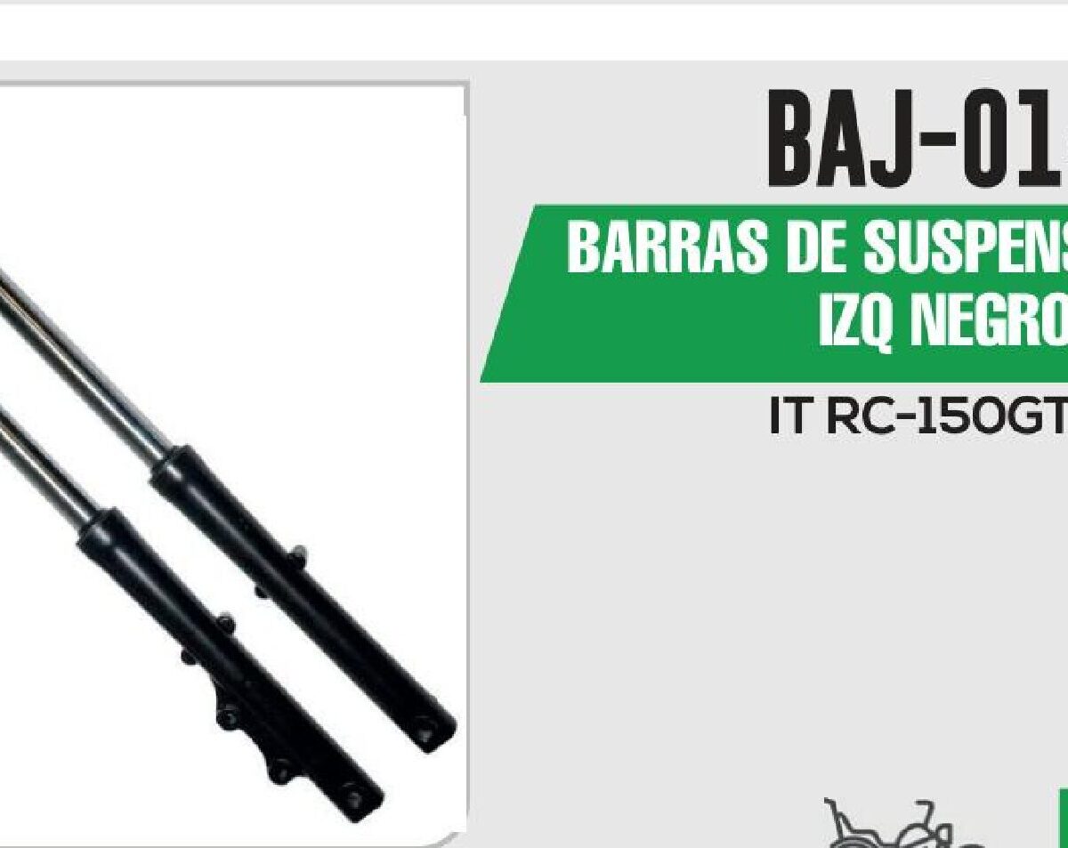 BARRAS DE SUSPENSIÓN DER / IZQ NEGRO