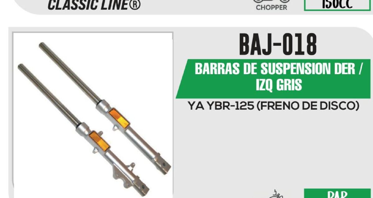 BARRAS DE SUSPENSION DER / IZQ GRIS