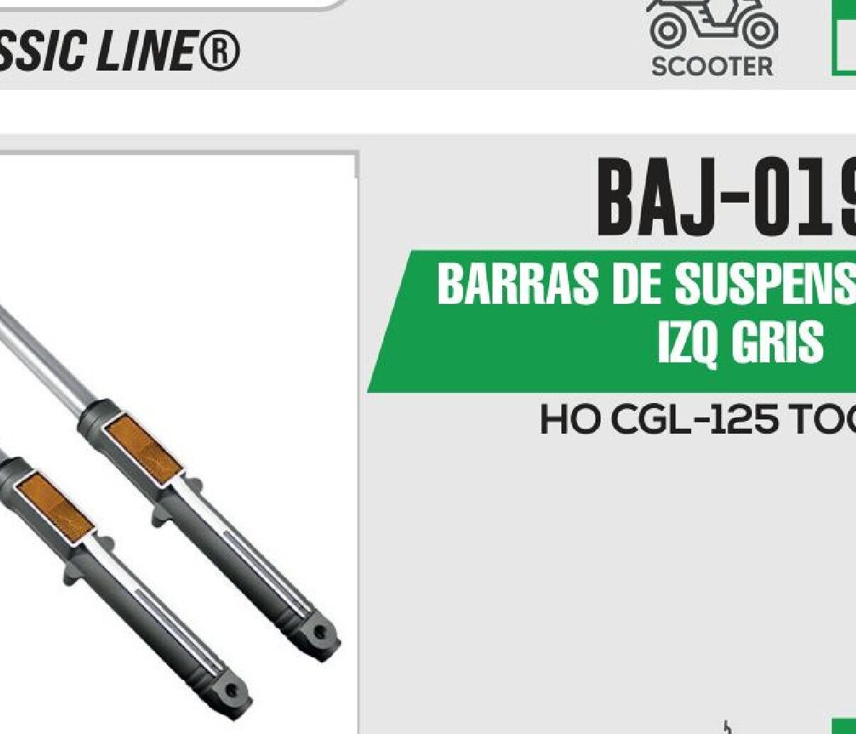 BARRAS DE SUSPENSION DER / IZQ GRIS