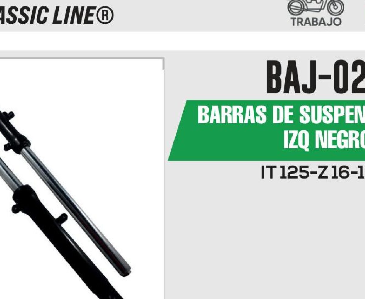 BARRAS DE SUSPENSIÓN DER / IZQ NEGRO