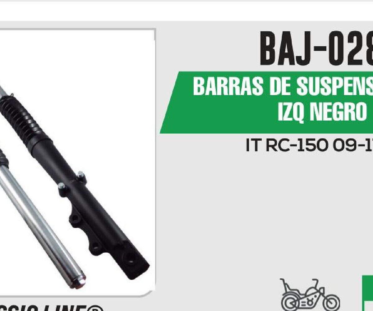 BARRAS DE SUSPENSIÓN DER / IZQ NEGRO