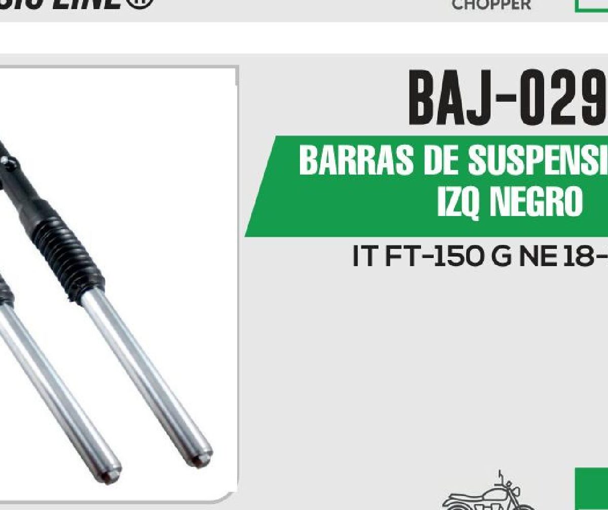 BARRAS DE SUSPENSIÓN DER / IZQ NEGRO