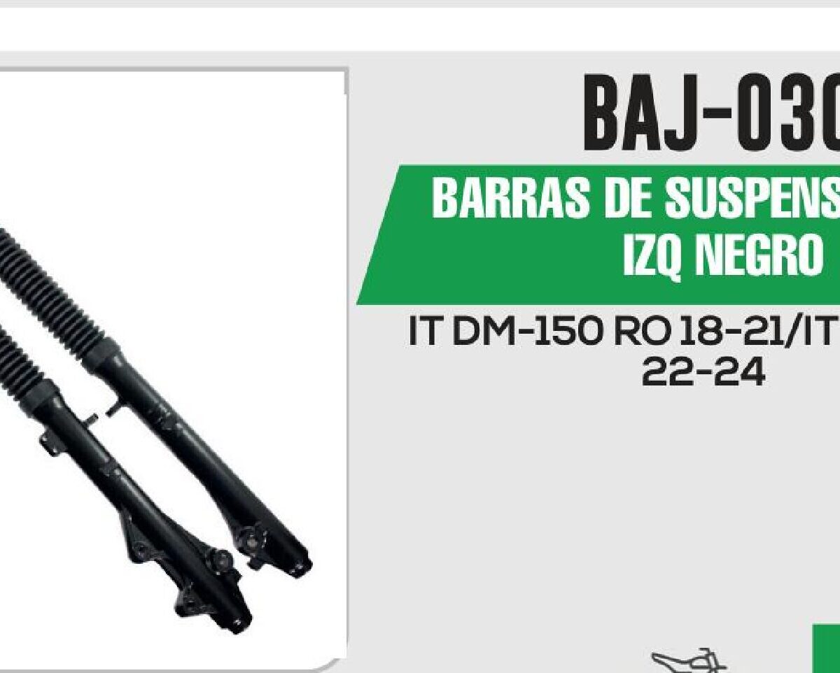 BARRAS DE SUSPENSIÓN DER / IZQ NEGRO