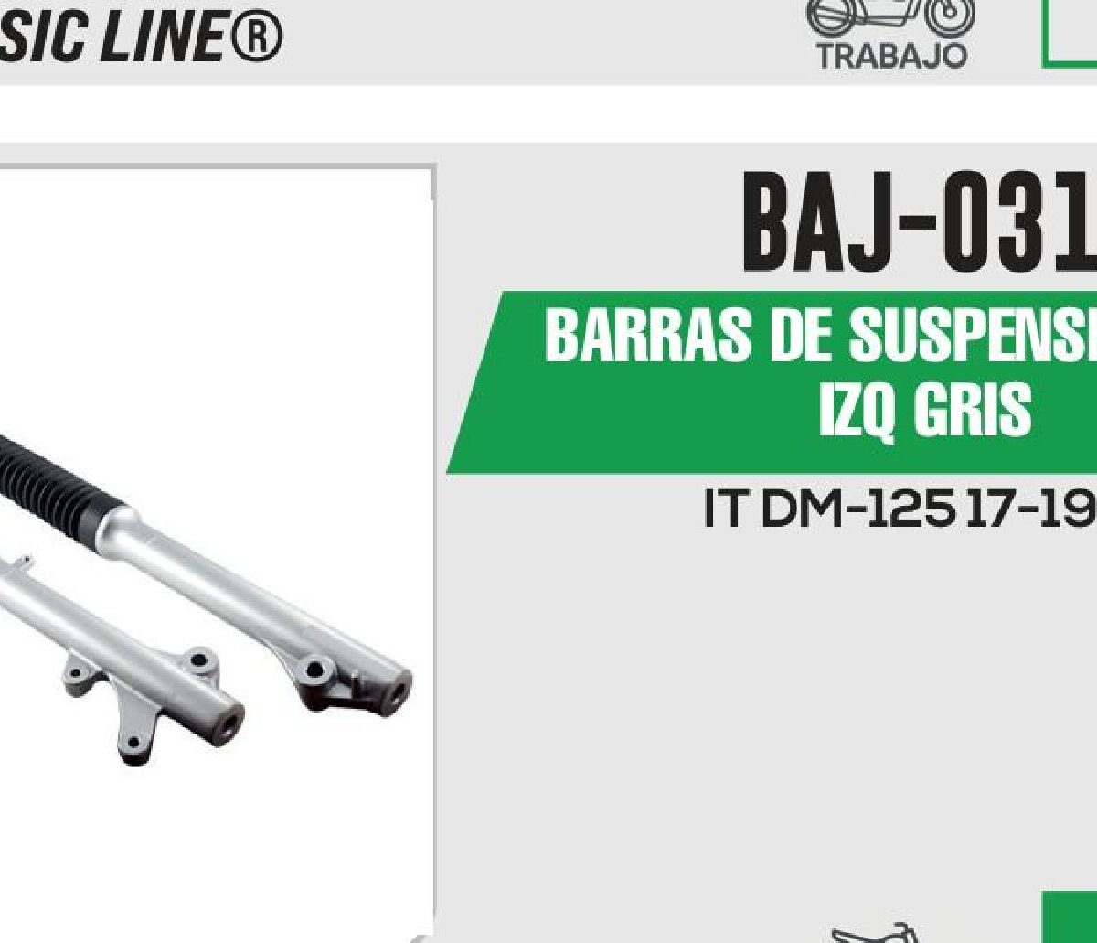 BARRAS DE SUSPENSION DER / IZQ GRIS