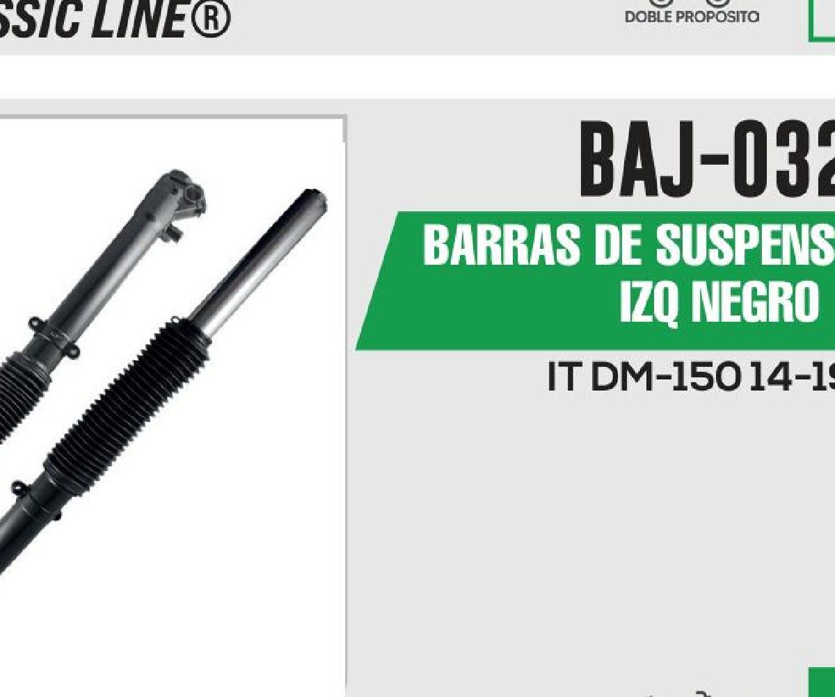BARRAS DE SUSPENSIÓN DER / IZQ NEGRO
