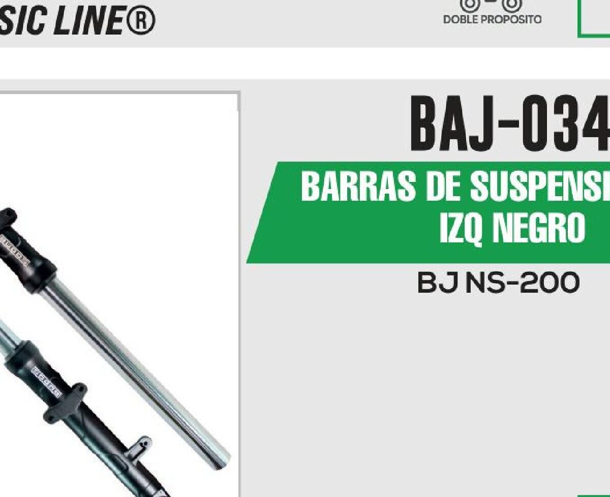 BARRAS DE SUSPENSIÓN DER / IZQ NEGRO