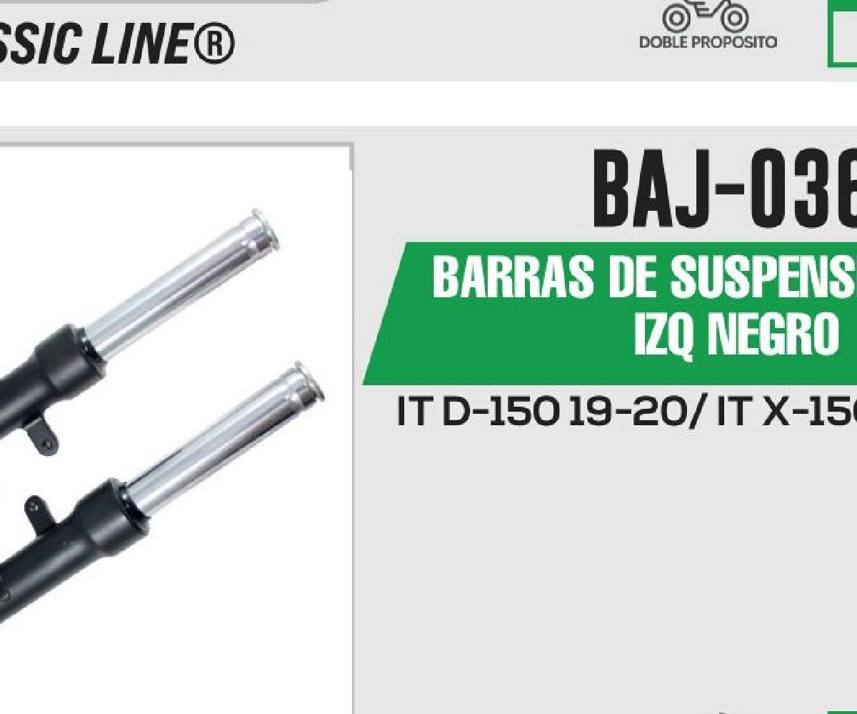 BARRAS DE SUSPENSIÓN DER / IZQ NEGRO