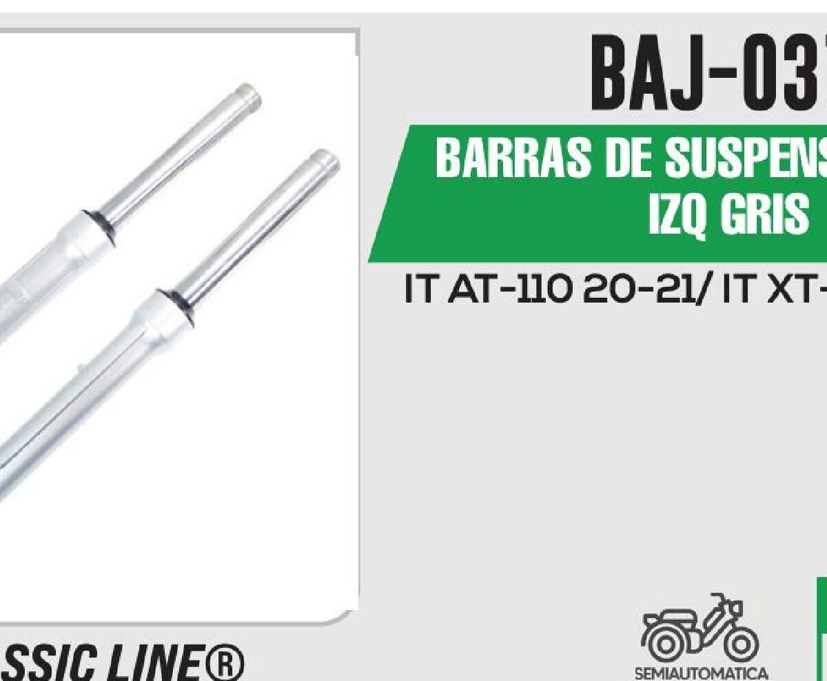 BARRAS DE SUSPENSION DER / IZQ GRIS