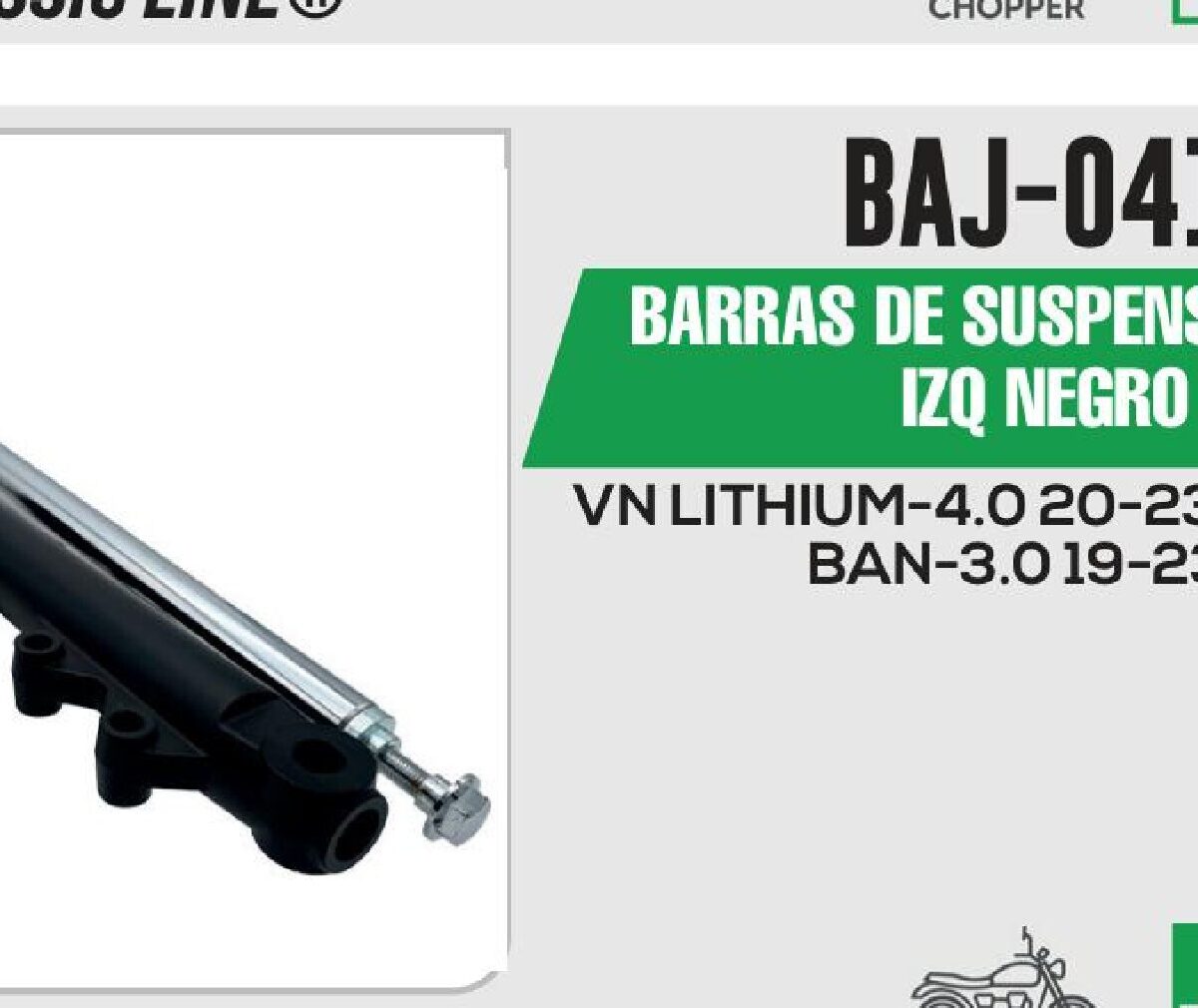 BARRAS DE SUSPENSIÓN DER / IZQ NEGRO