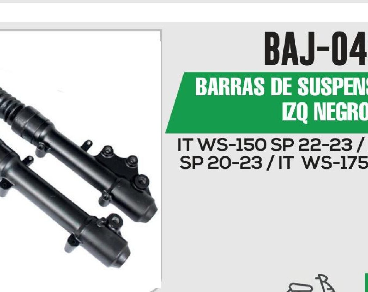 BARRAS DE SUSPENSIÓN DER / IZQ NEGRO