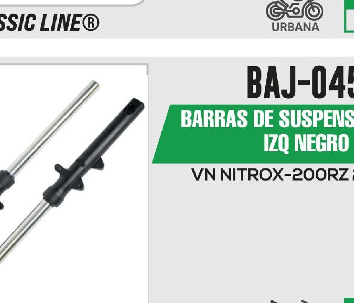 BARRAS DE SUSPENSION DER / IZQ NEGRO