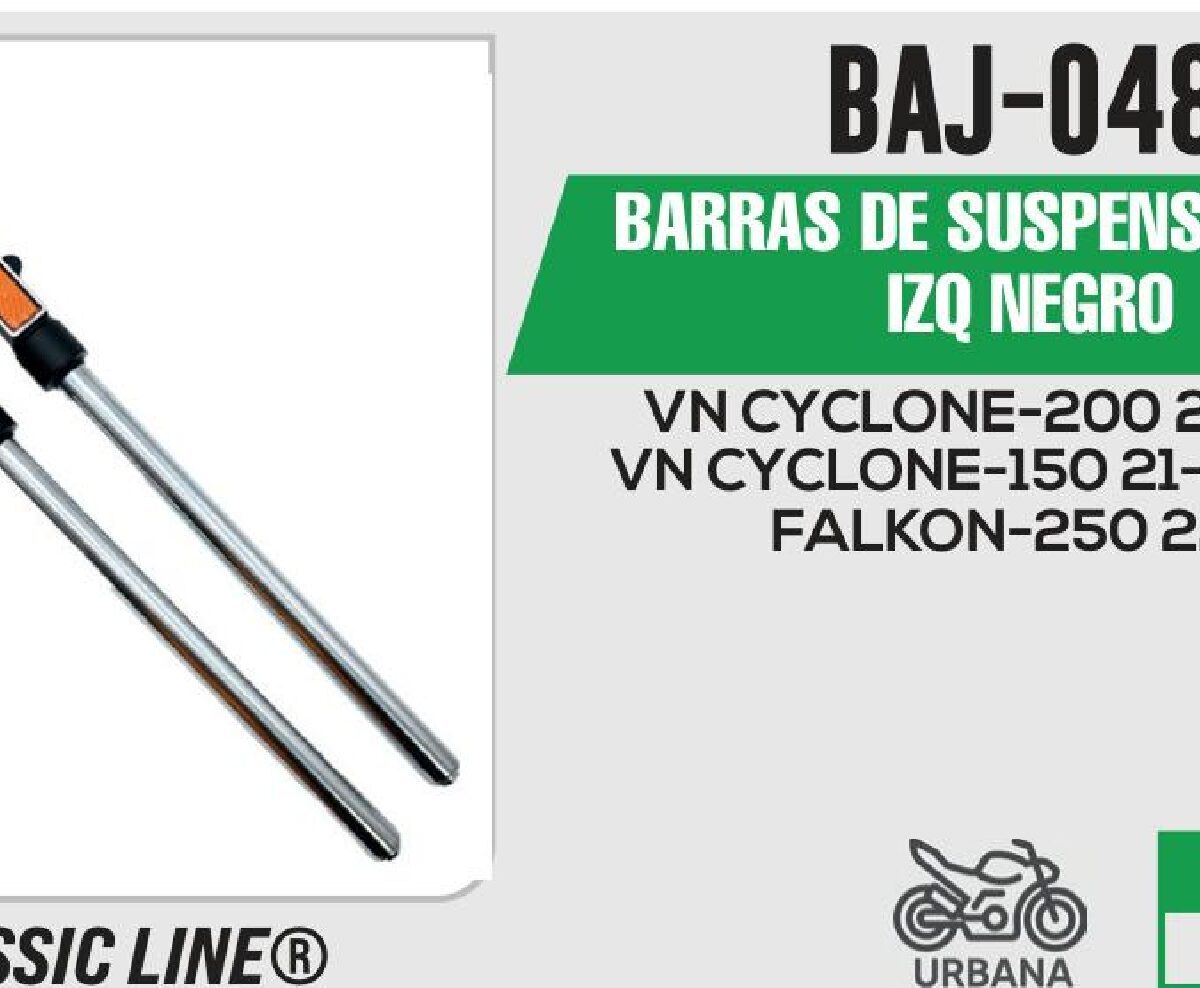 BARRAS DE SUSPENSION DER / IZQ NEGRO