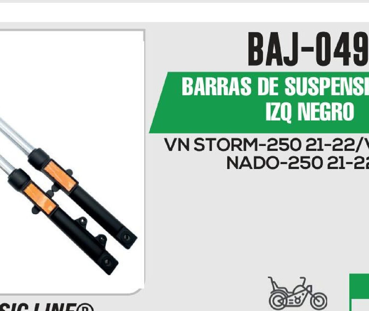 BARRAS DE SUSPENSION DER / IZQ NEGRO