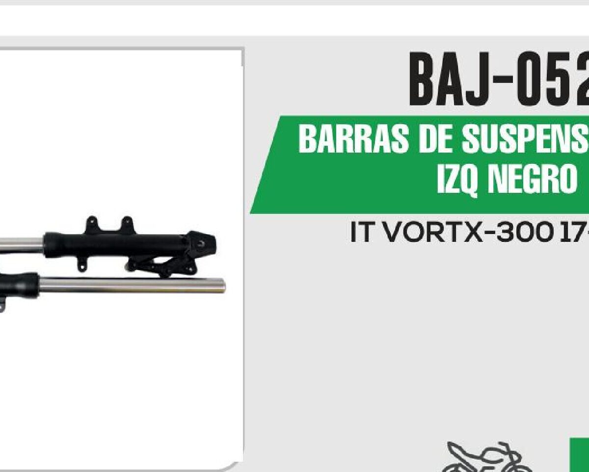 BARRAS DE SUSPENSIÓN DER / IZQ NEGRO