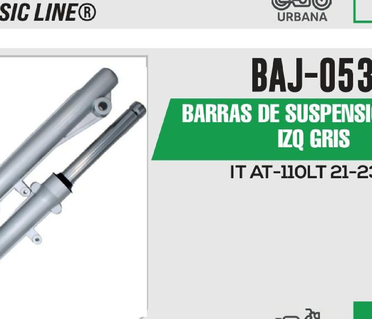BARRAS DE SUSPENSIÓN DER / IZQ NEGRO GRIS