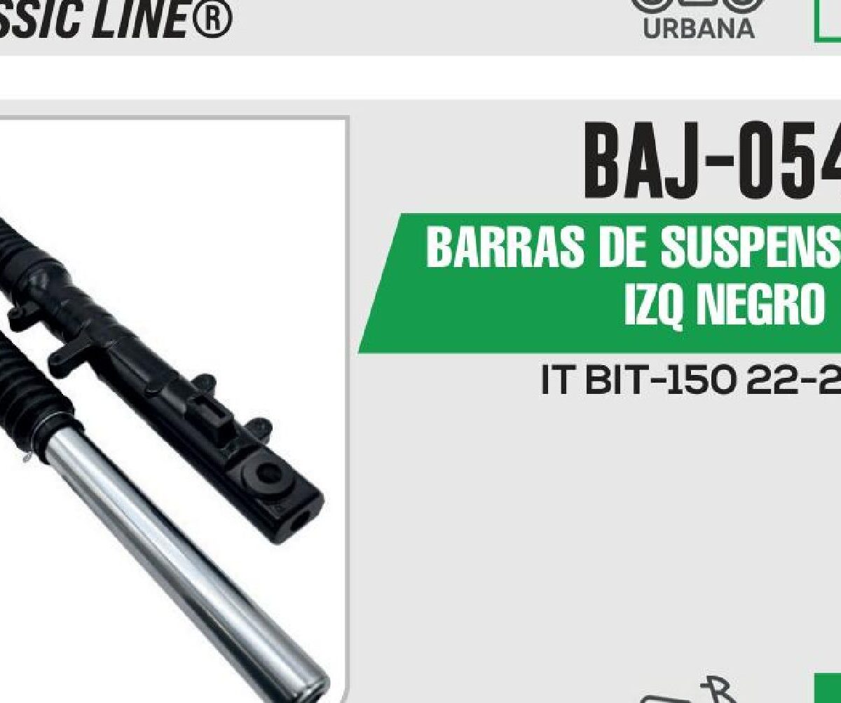 BARRAS DE SUSPENSIÓN DER/IZQ NEGRO
