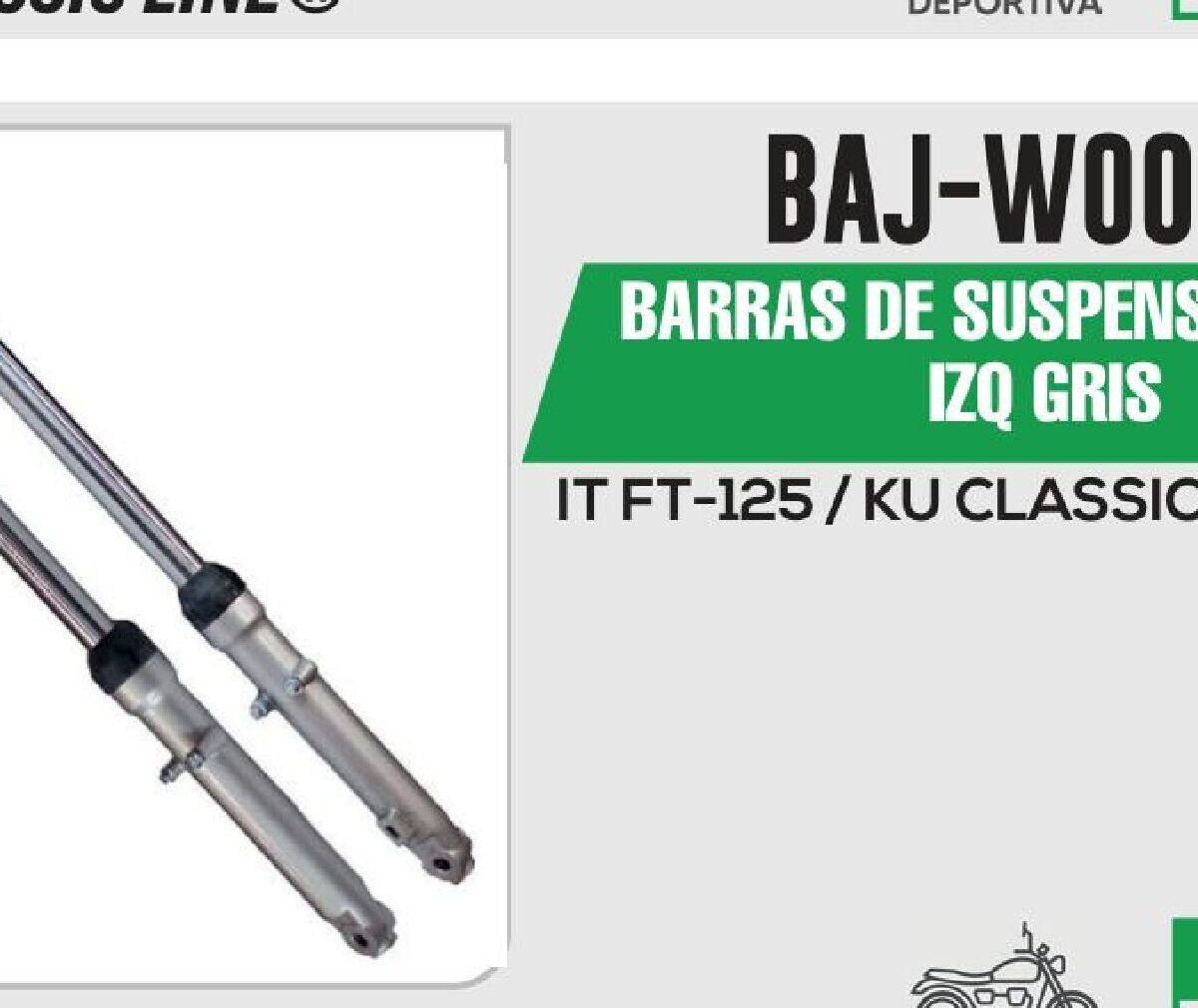 BARRAS DE SUSPENSION DER / IZQ GRIS