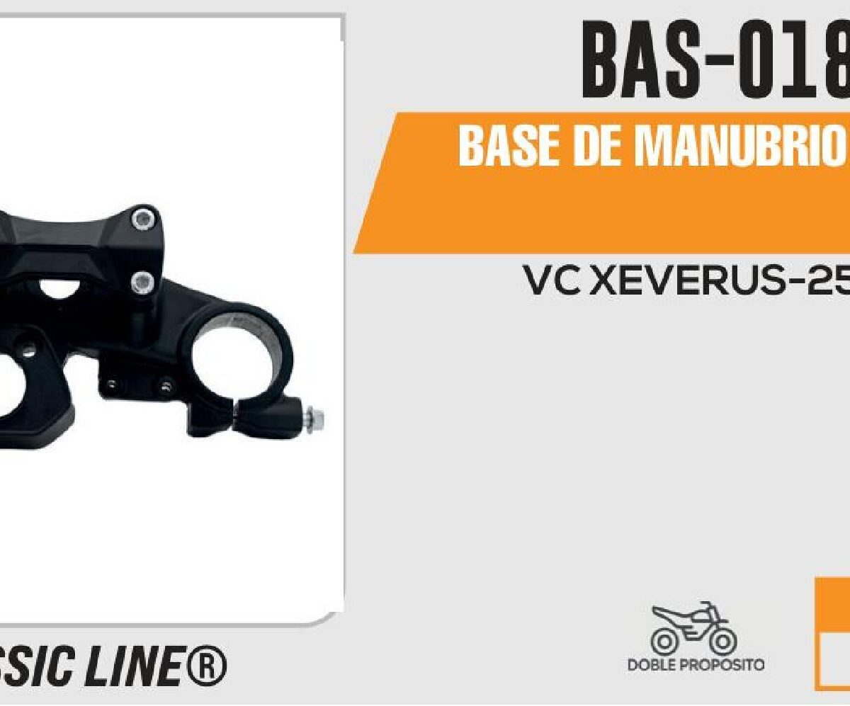 BASE DE MANUBRIO NEGRO