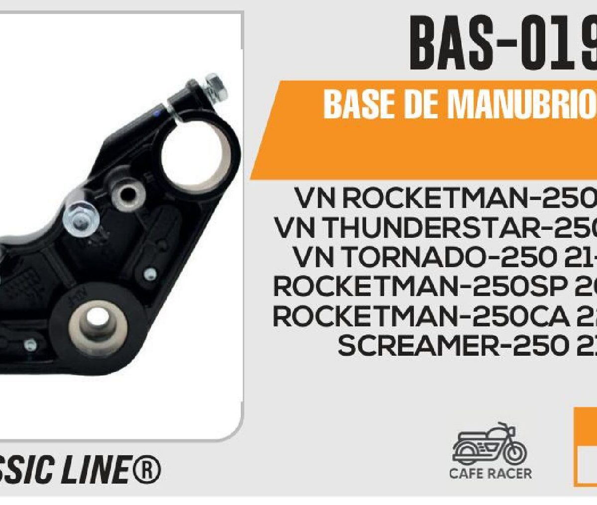 BASE DE MANUBRIO NEGRO