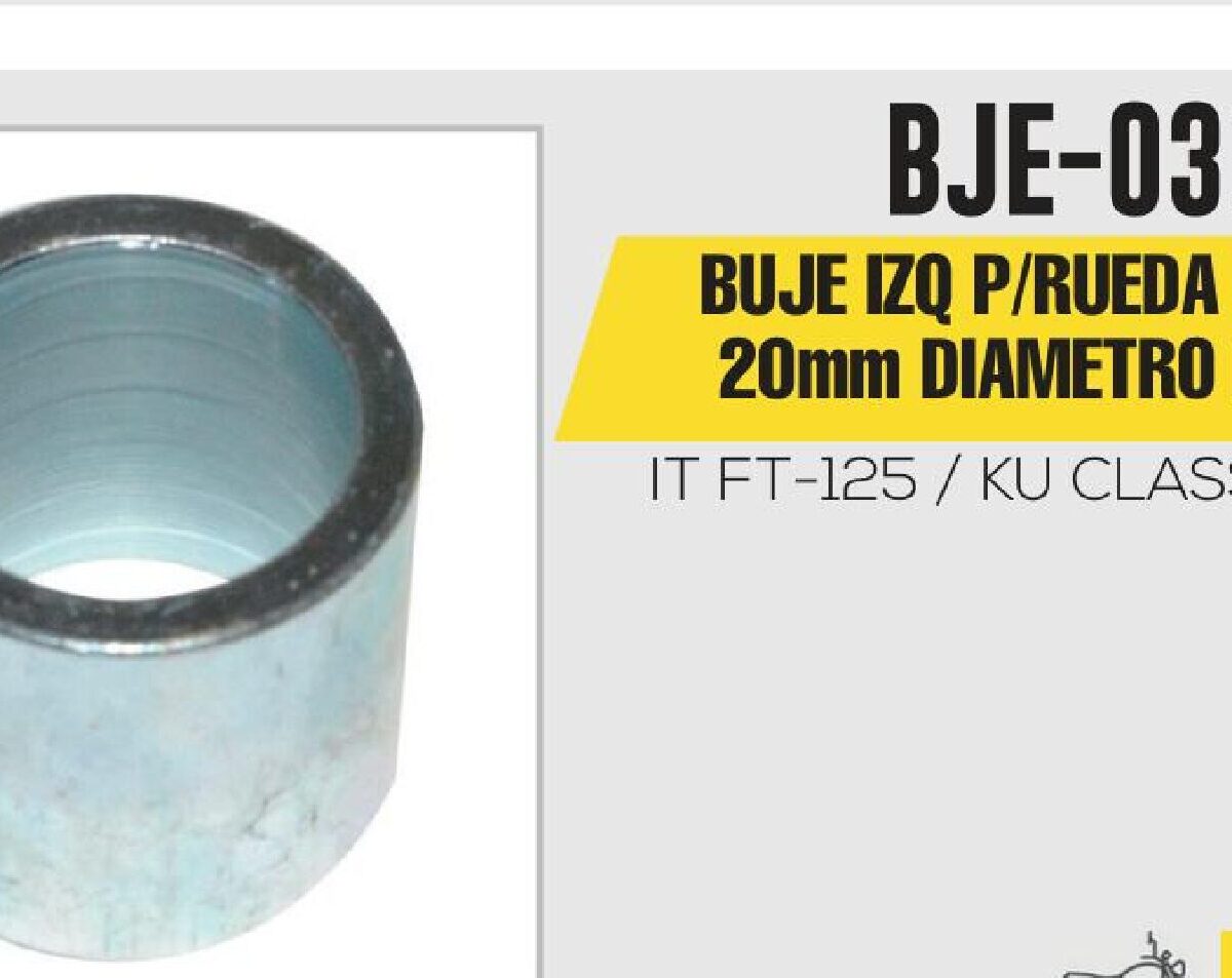 BUJE IZQ P/RUEDA TRASERA 20mm DIAMETRO INTERNO