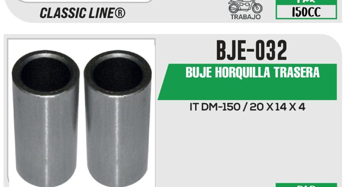 BUJE HORQUILLA TRASERA