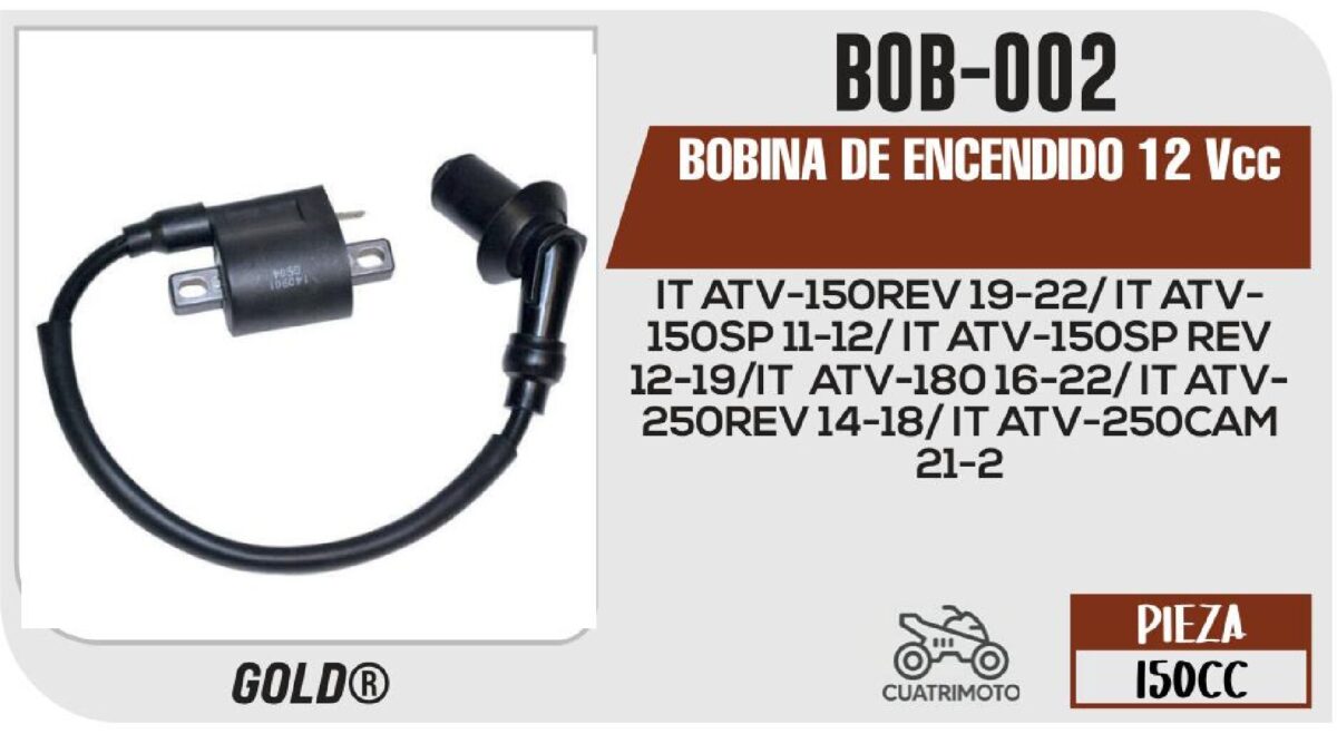 BOBINA DE ENCENDIDO 12Vcc