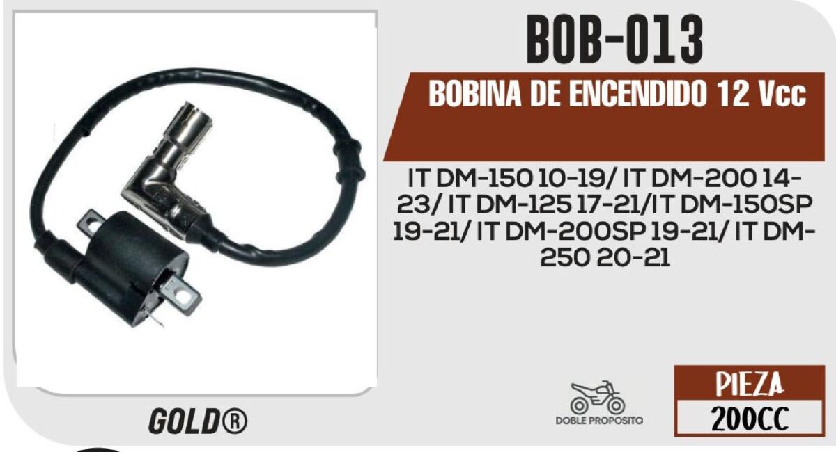 BOBINA DE ENCENDIDO 12Vcc