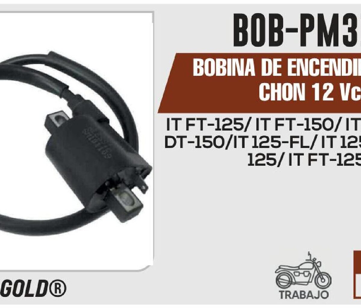 BOBINA DE ENCENDIDO 12Vcc