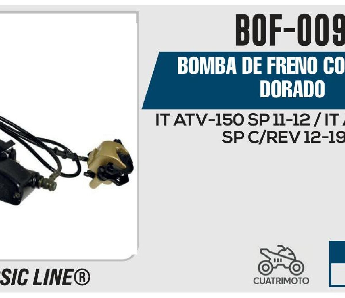 BOMBA DE FRENO COMPLETA DORADO
