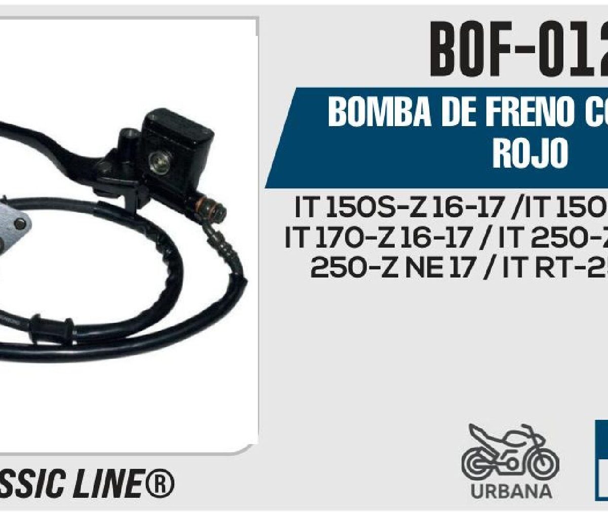 BOMBA DE FRENO COMPLETA ROJO