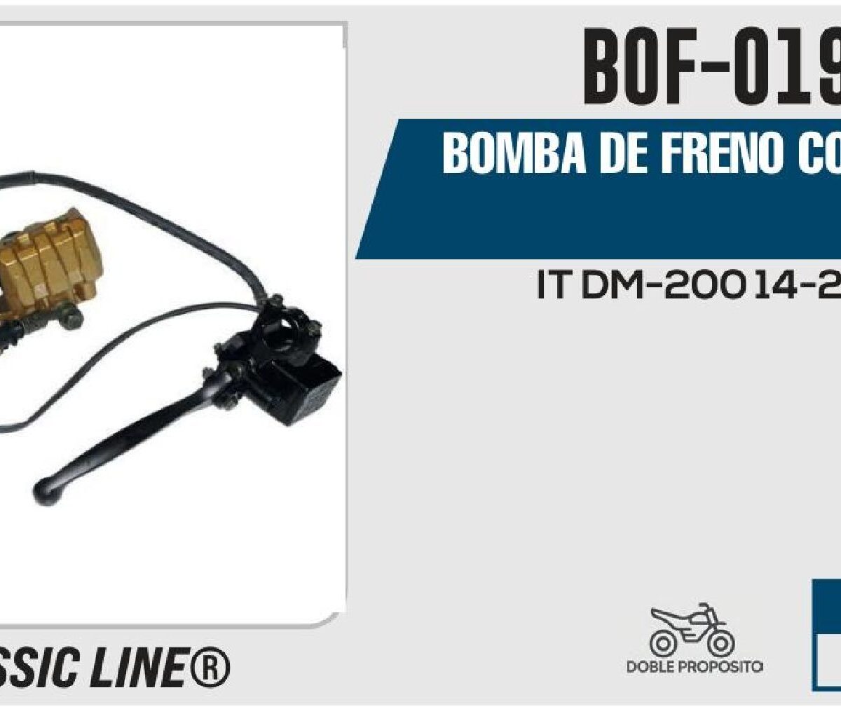 BOMBA DE FRENO COMPLETA NARANJA