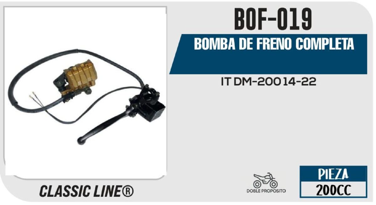 BOMBA DE FRENO COMPLETA NARANJA