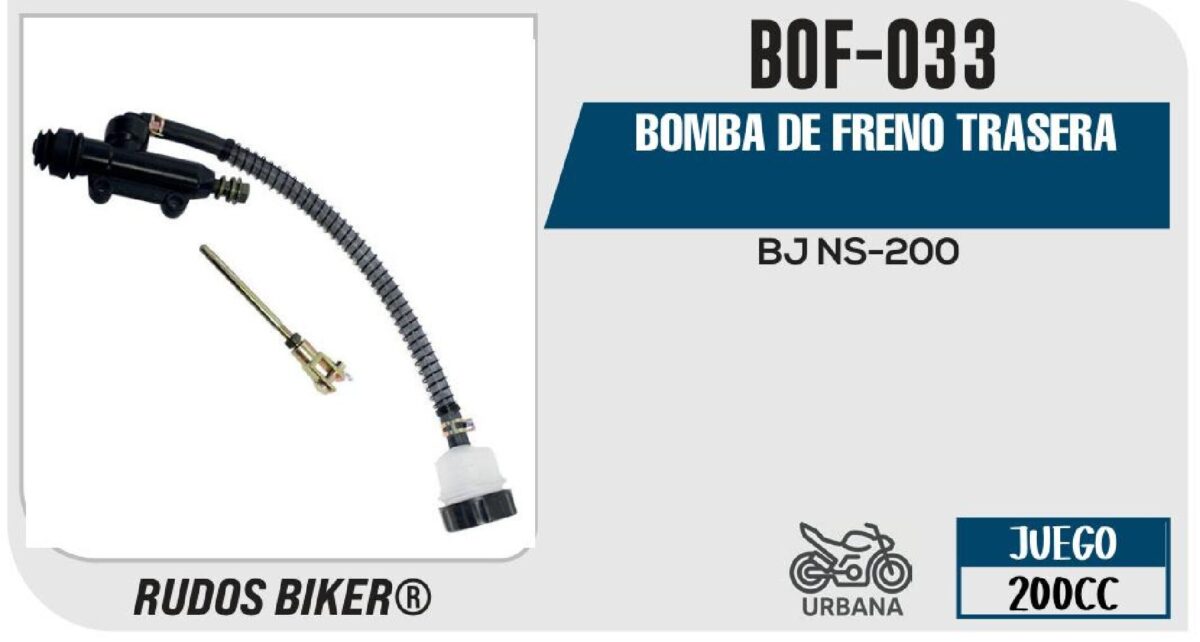 BOMBA DE FRENO TRASERA