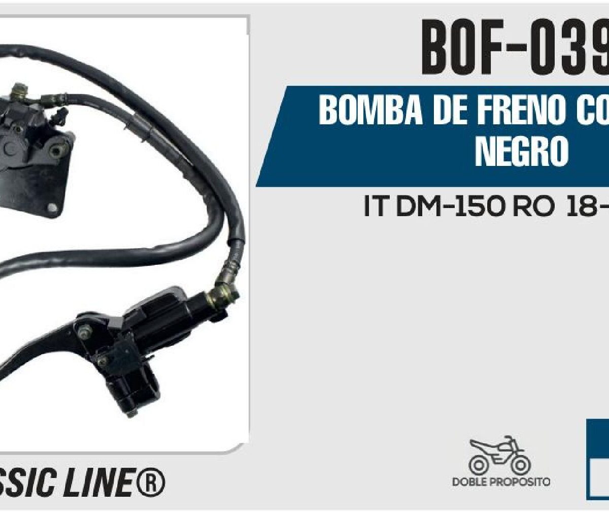 BOMBA DE FRENO COMPLETA NEGRO