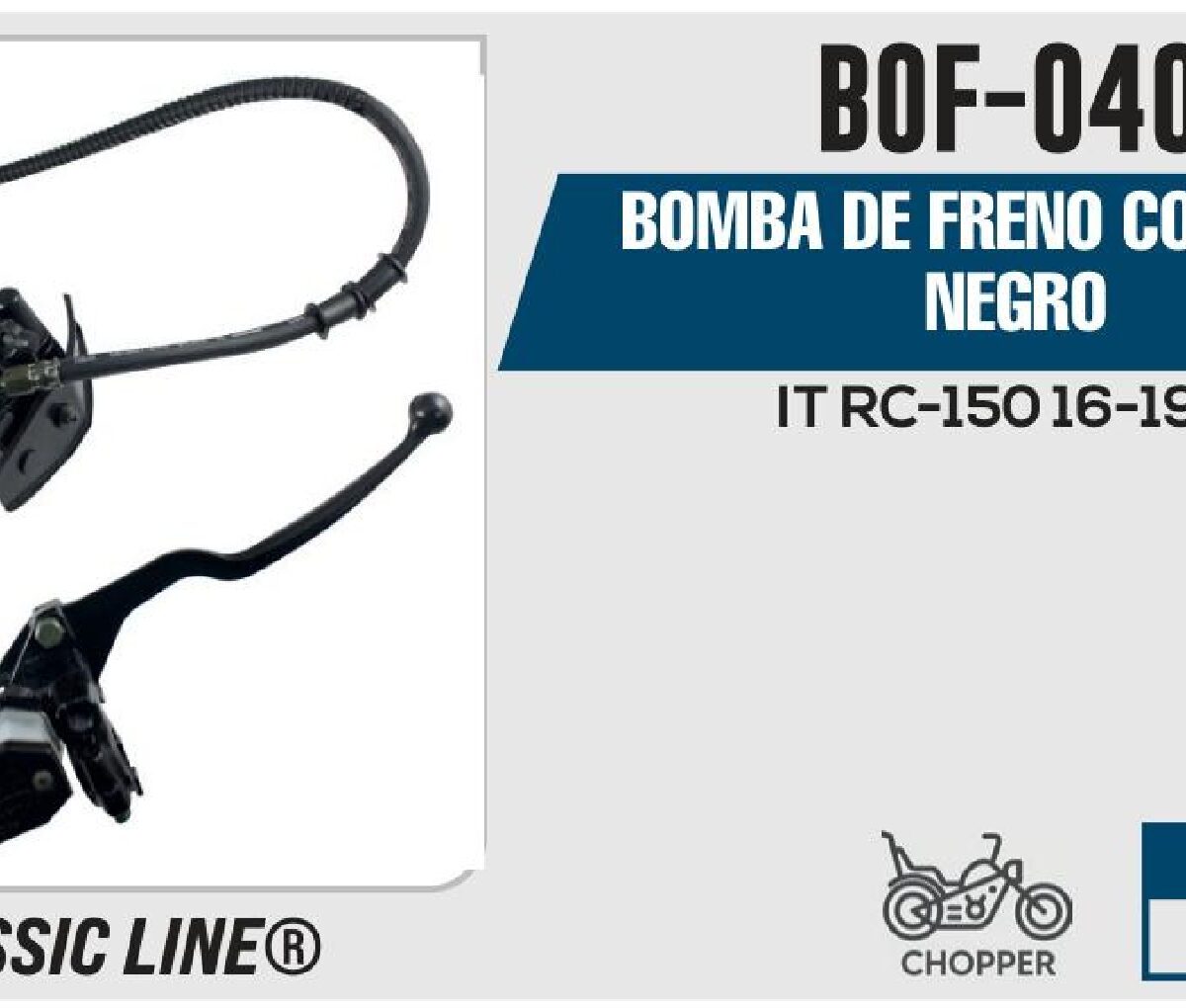 BOMBA DE FRENO COMPLETA NEGRO