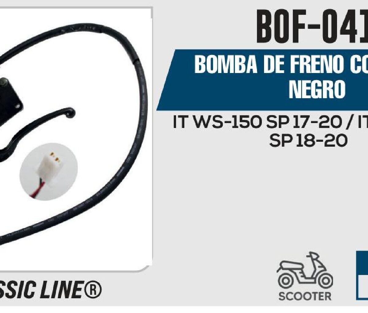 BOMBA DE FRENO COMPLETA NEGRO
