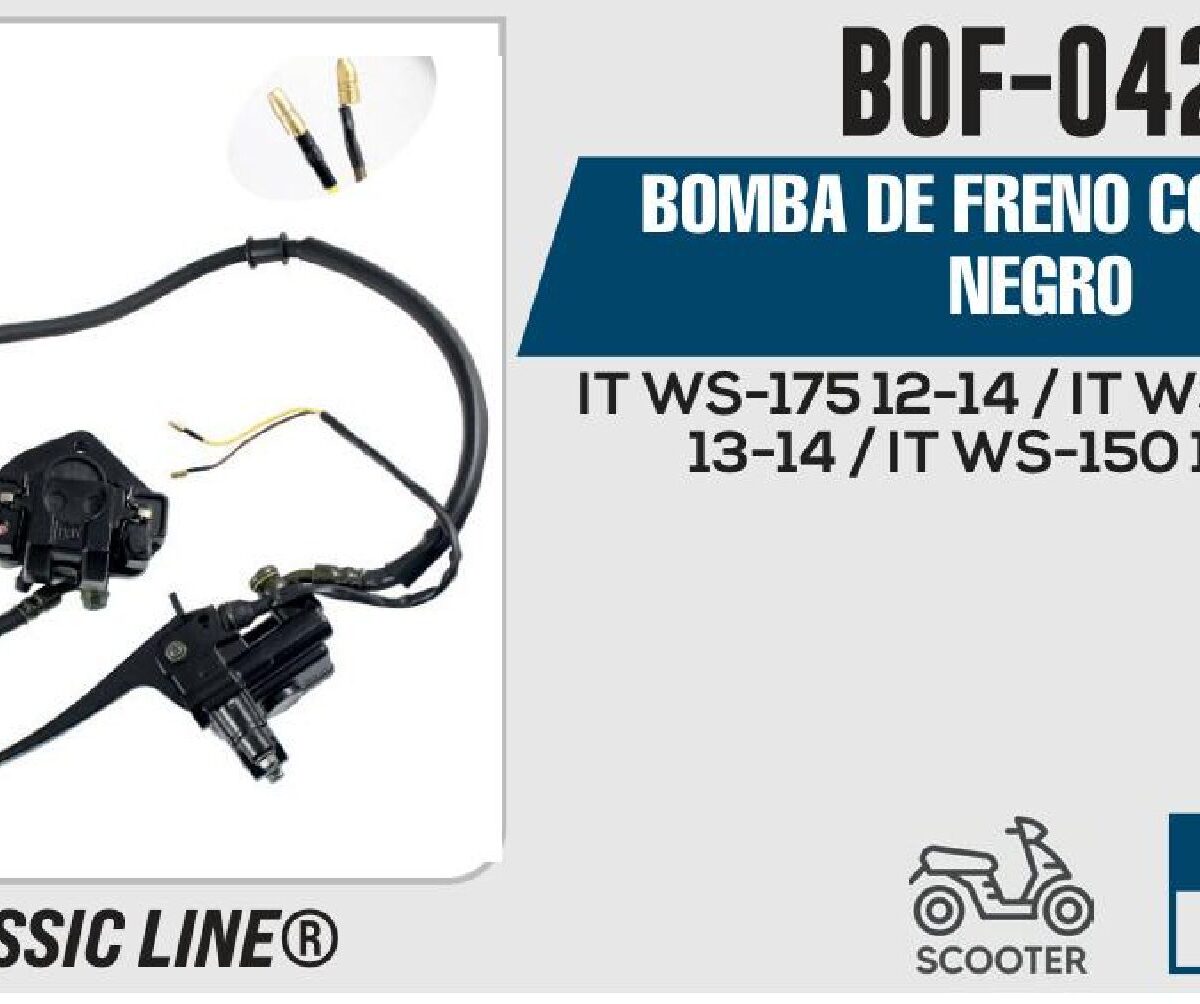 BOMBA DE FRENO COMPLETA NEGRO