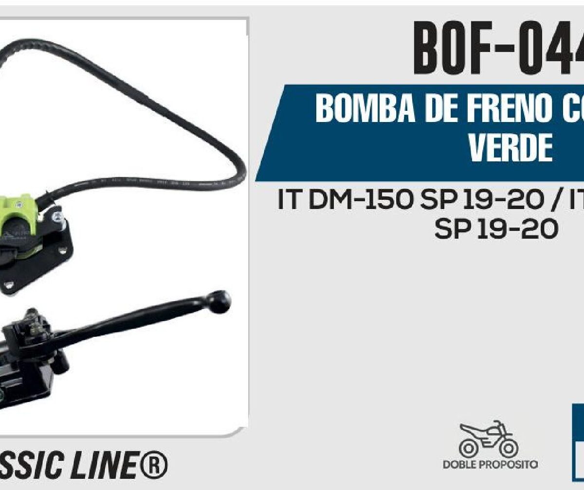 BOMBA DE FRENO COMPLETA VERDE