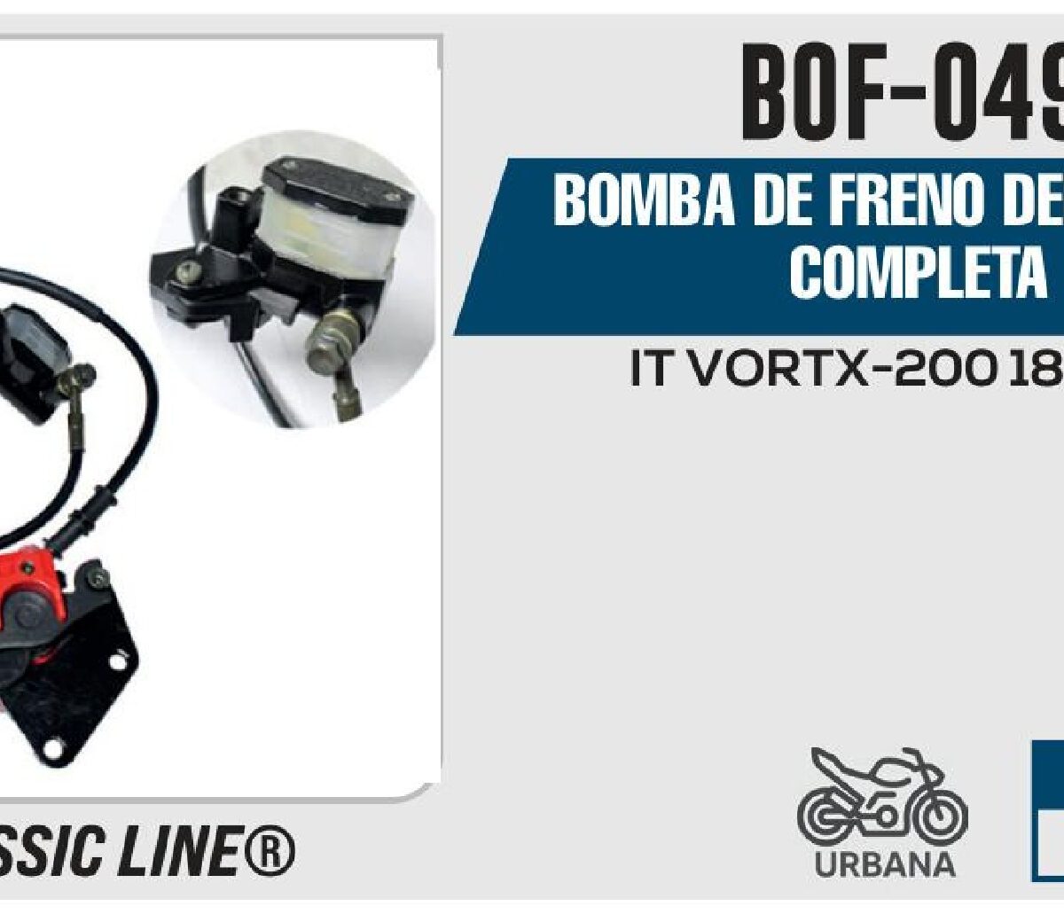 BIKERS - BOMBA DE FRENO DELANTERA COMPLETA / BOF-049
