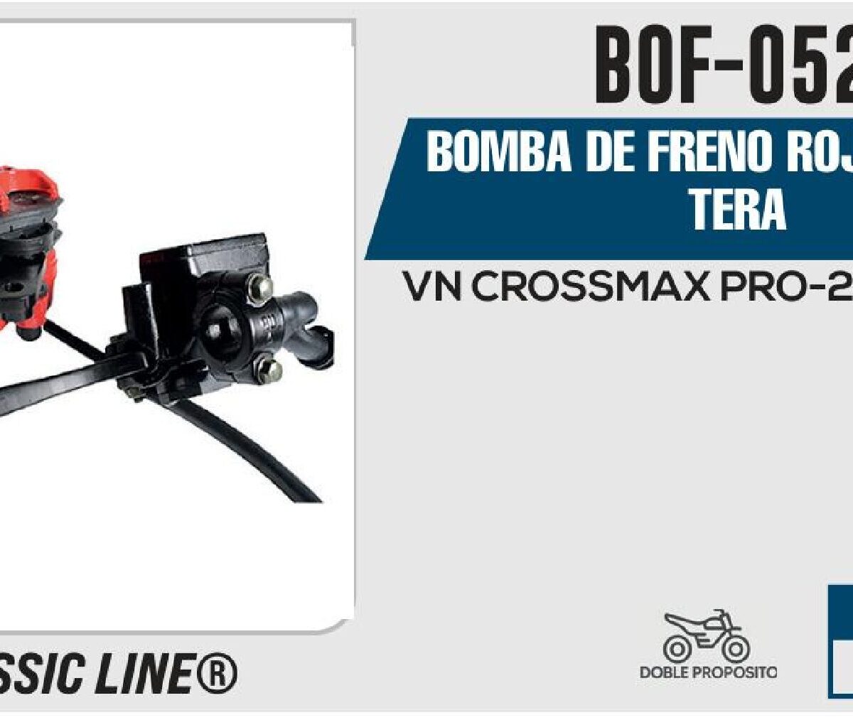 BOMBA DE FRENO ROJO DELANTERA