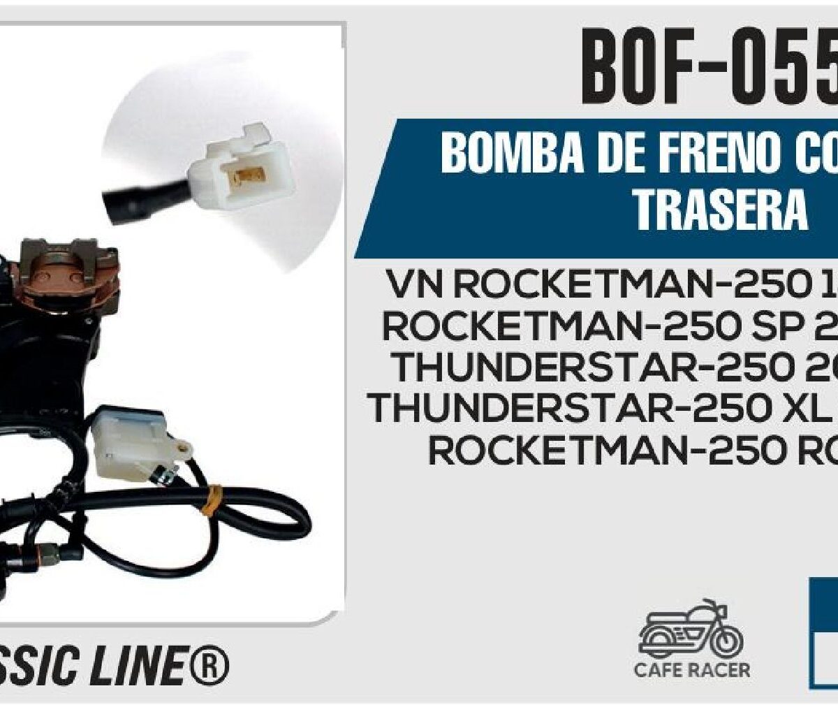 BOMBA DE FRENO COMPLETA TRASERA