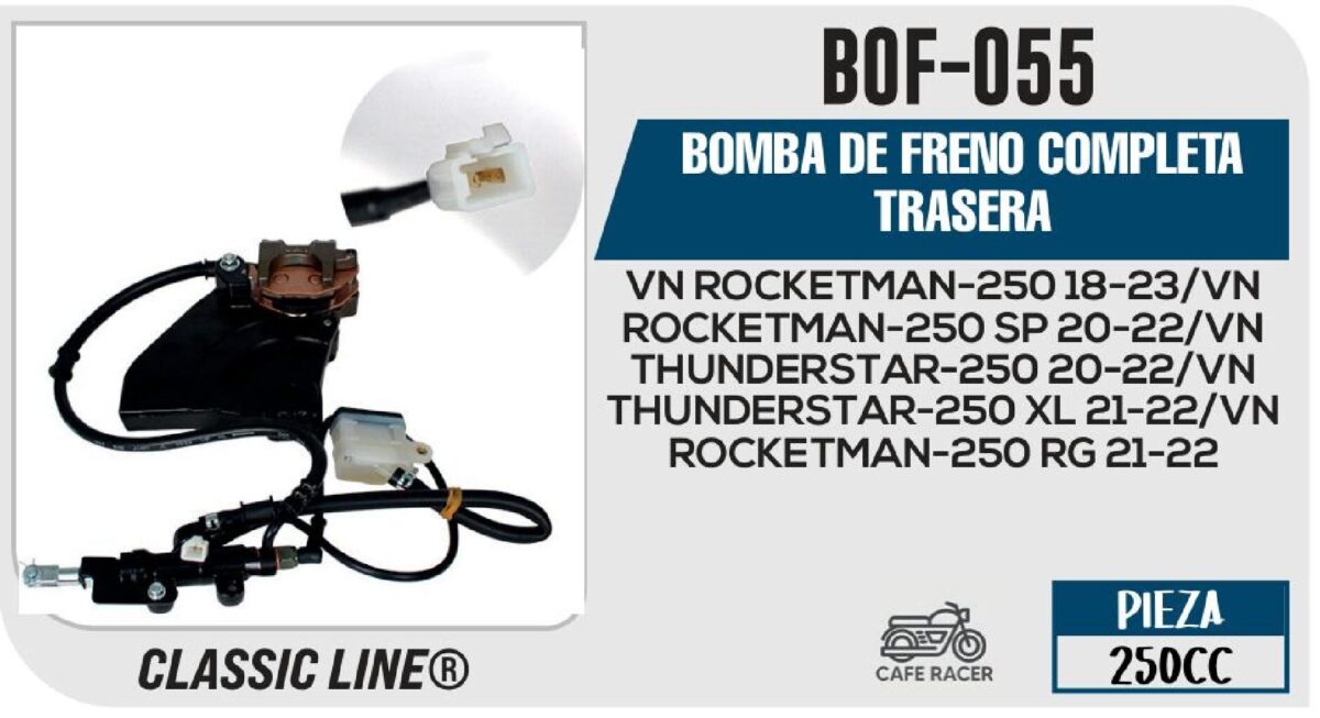 BOMBA DE FRENO COMPLETA TRASERA