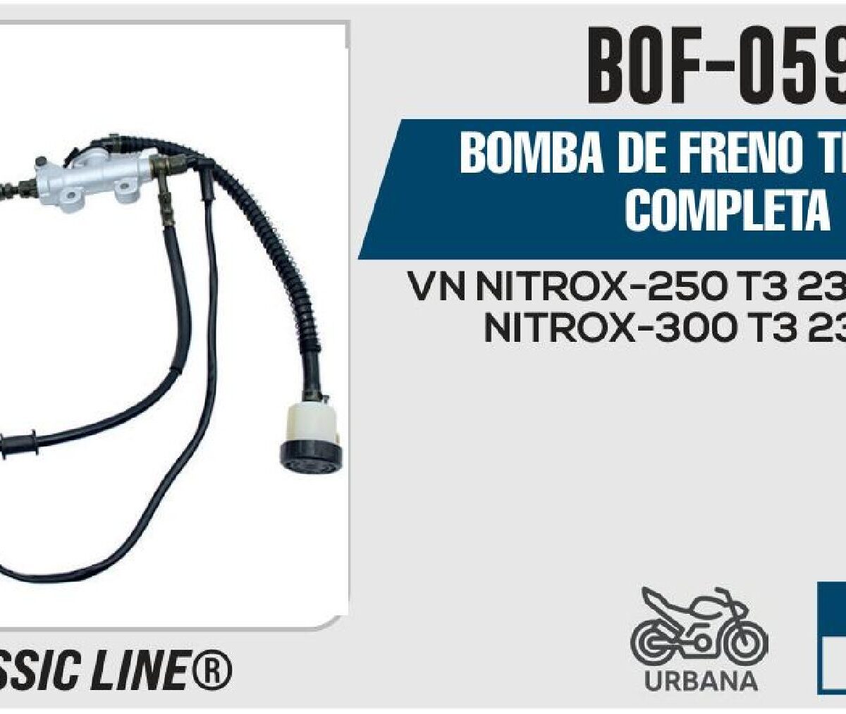 BOMBA DE FRENO TRASERA COMPLETA