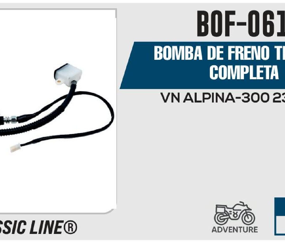 BOMBA DE FRENO TRASERA COMPLETA