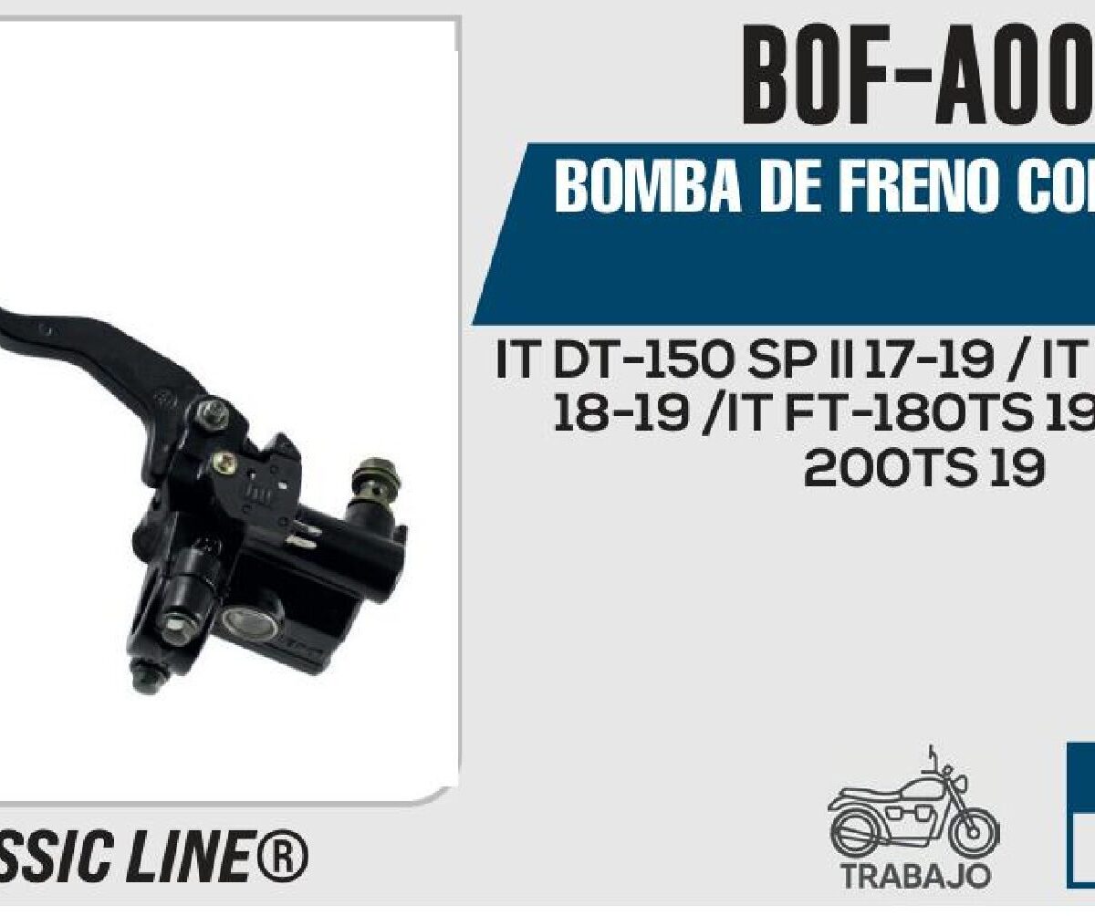 BOMBA DE FRENO CON MANIJA